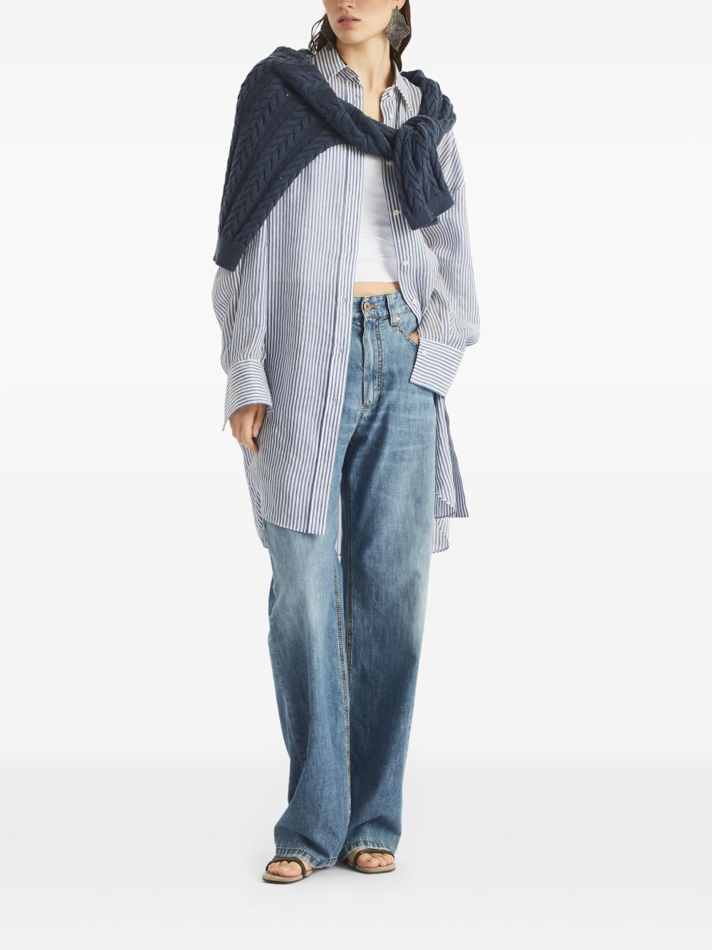 BRUNELLO CUCINELLI MH192P5565C8982BLU VINTAGE DENIM