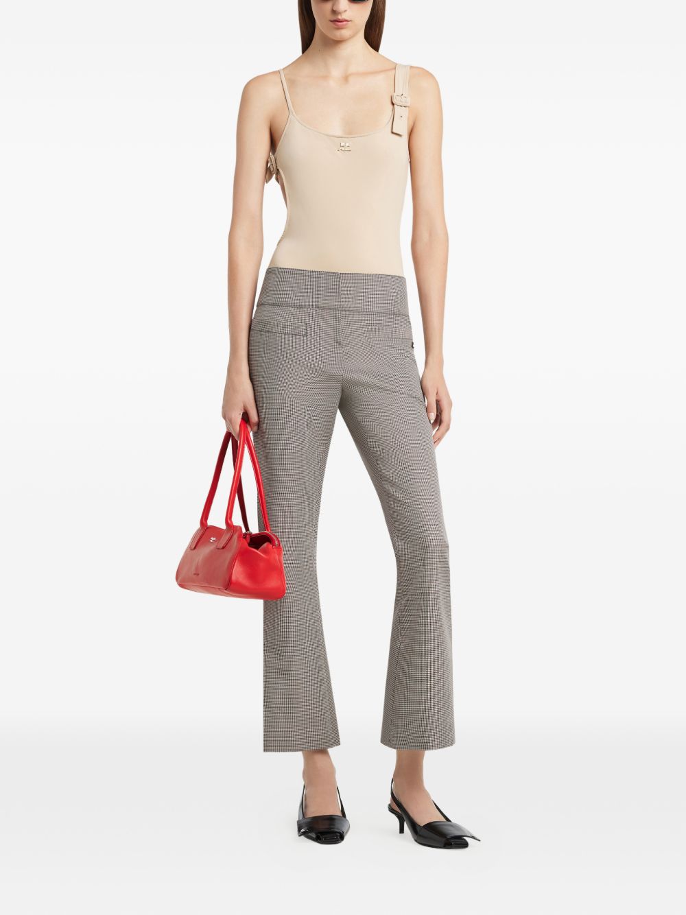 Costume intero con dettaglio cut-out 126JMB055PA00431068SAHARA COURREGES