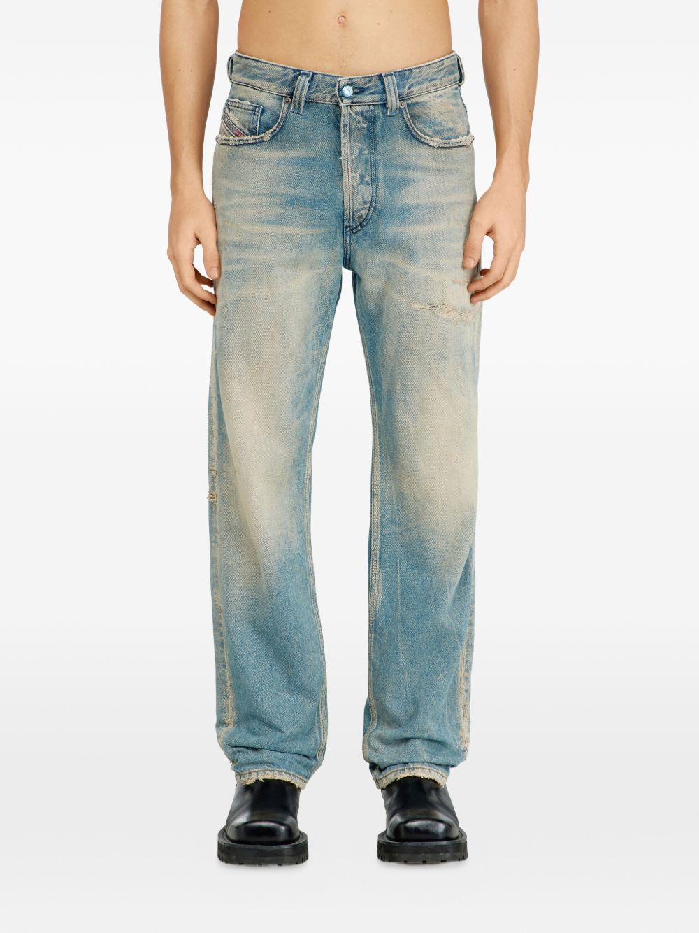 Jeans con effetto schiarito D-Macs 