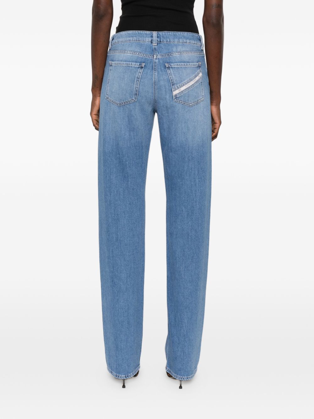 Jeans con logo 
