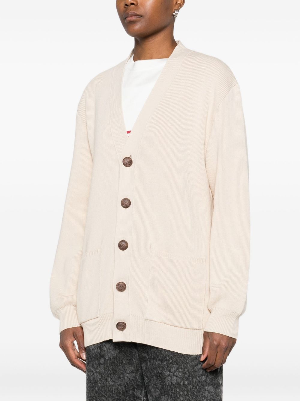 Cardigan con scollo a V 