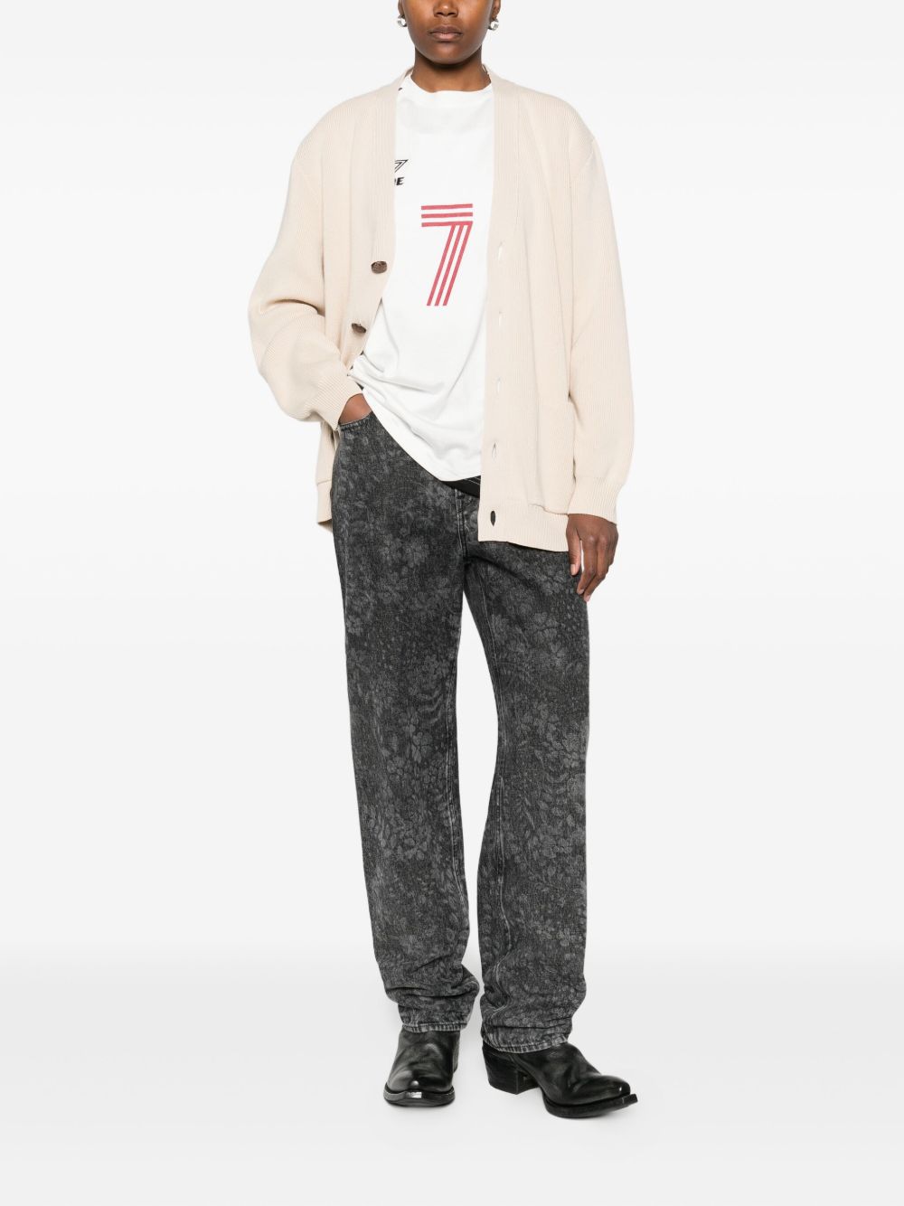 Cardigan con scollo a V 