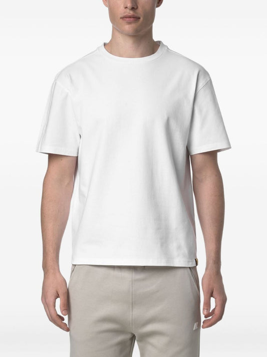 T-shirt girocollo in cotone 