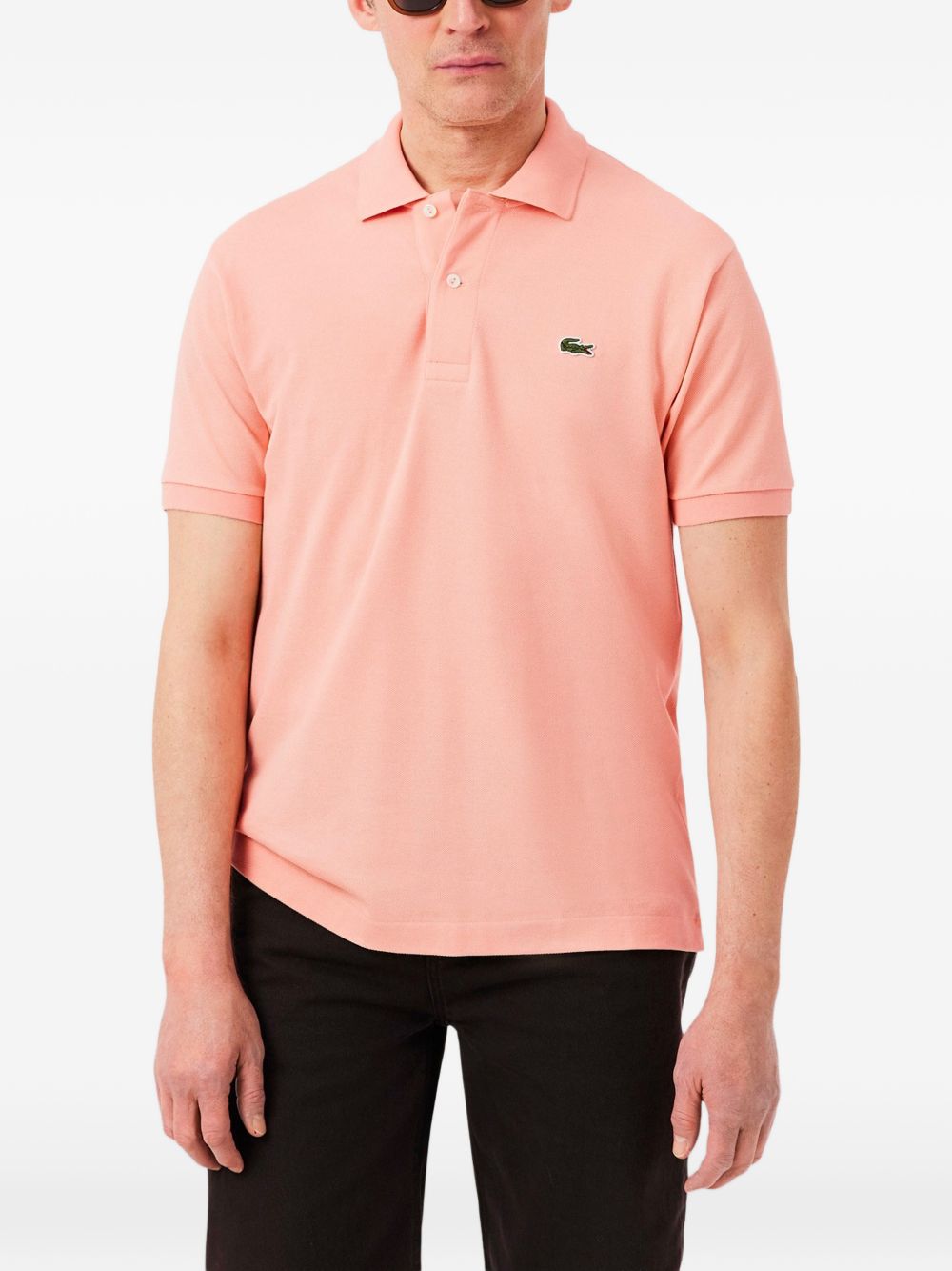Polo in cotone con ricamo logo 1212UI2 LACOSTE