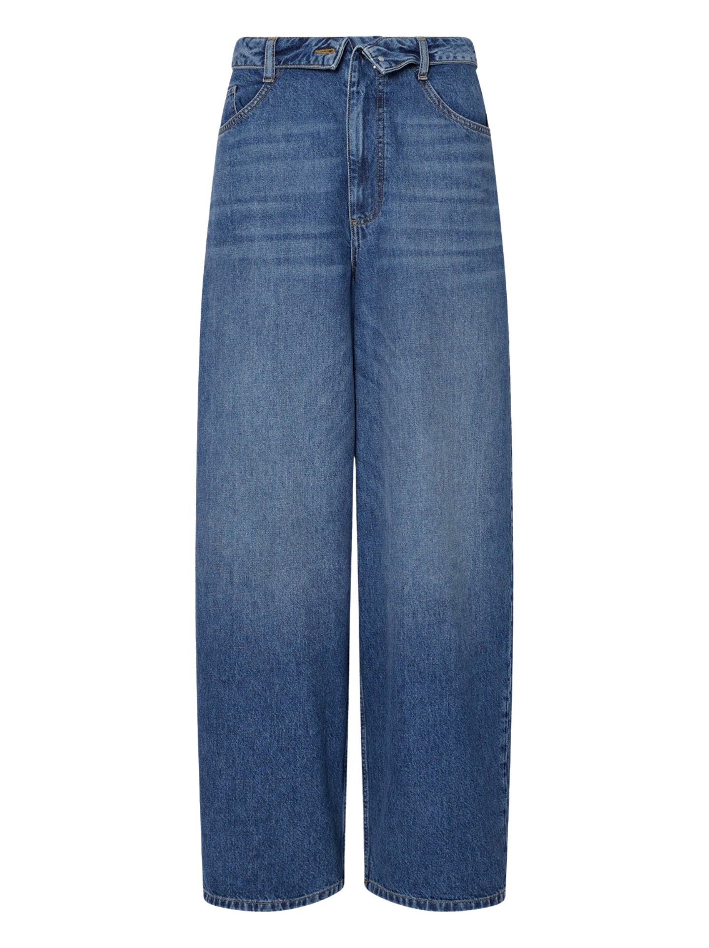 Jeans baggy con stringhe 