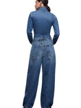 Load image into Gallery viewer, Jeans baggy con stringhe 
