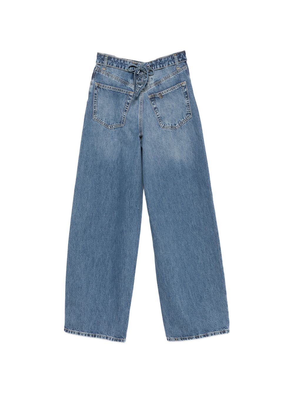 Jeans baggy con stringhe 