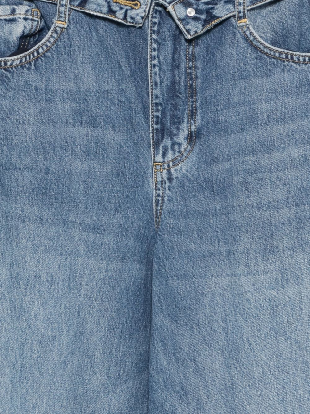 Jeans baggy con stringhe 