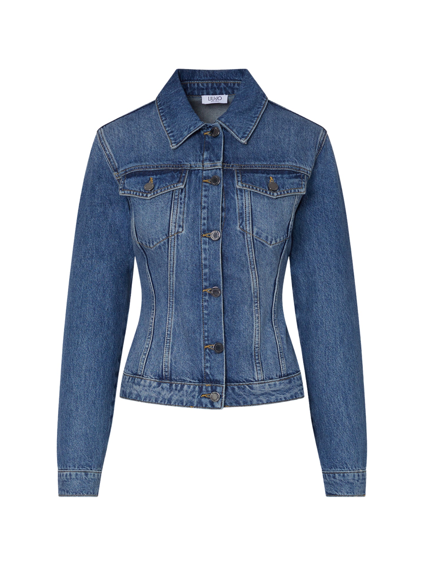 Giacca in denim con stringhe 