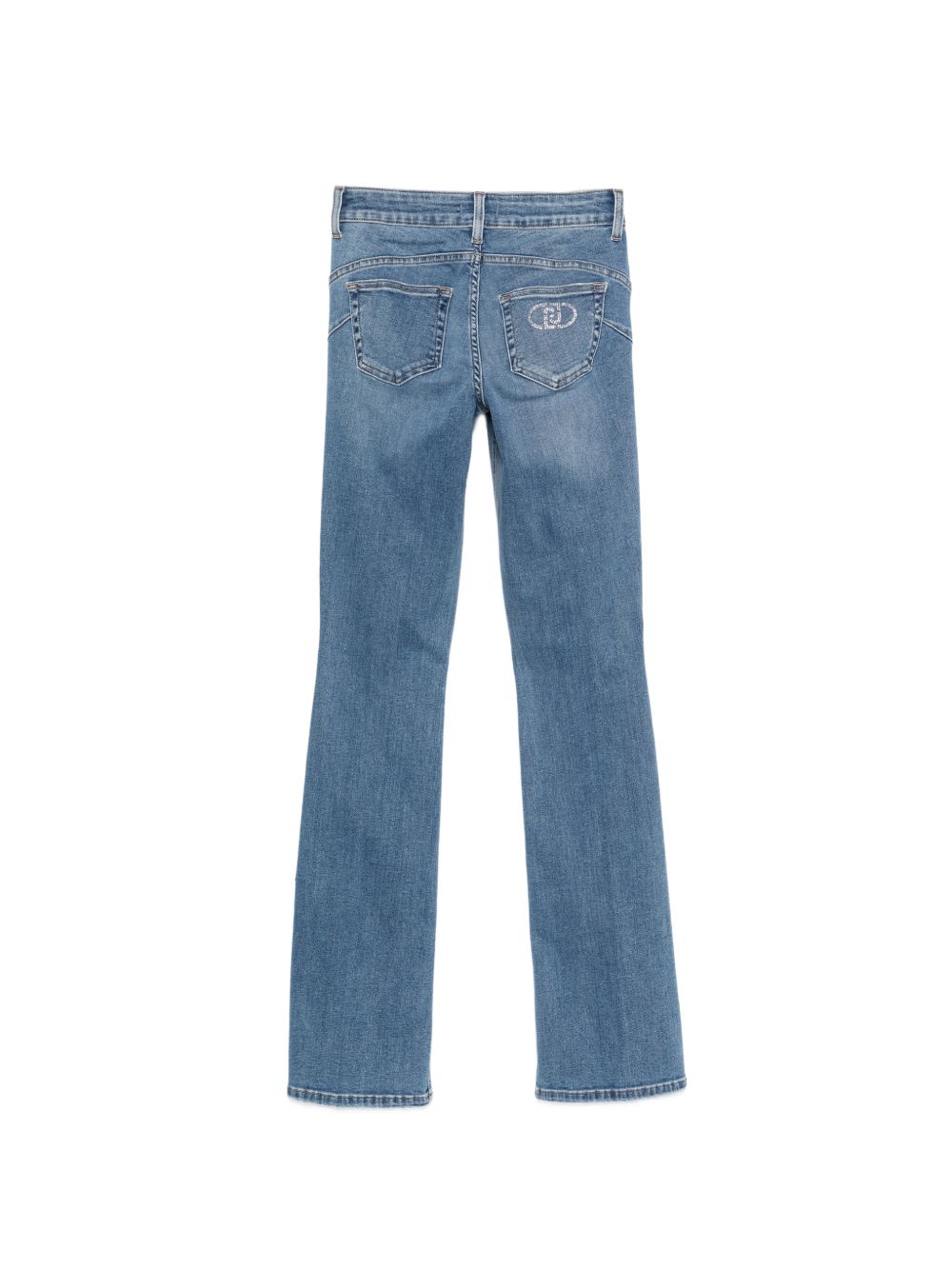 Jeans svasati con logo 