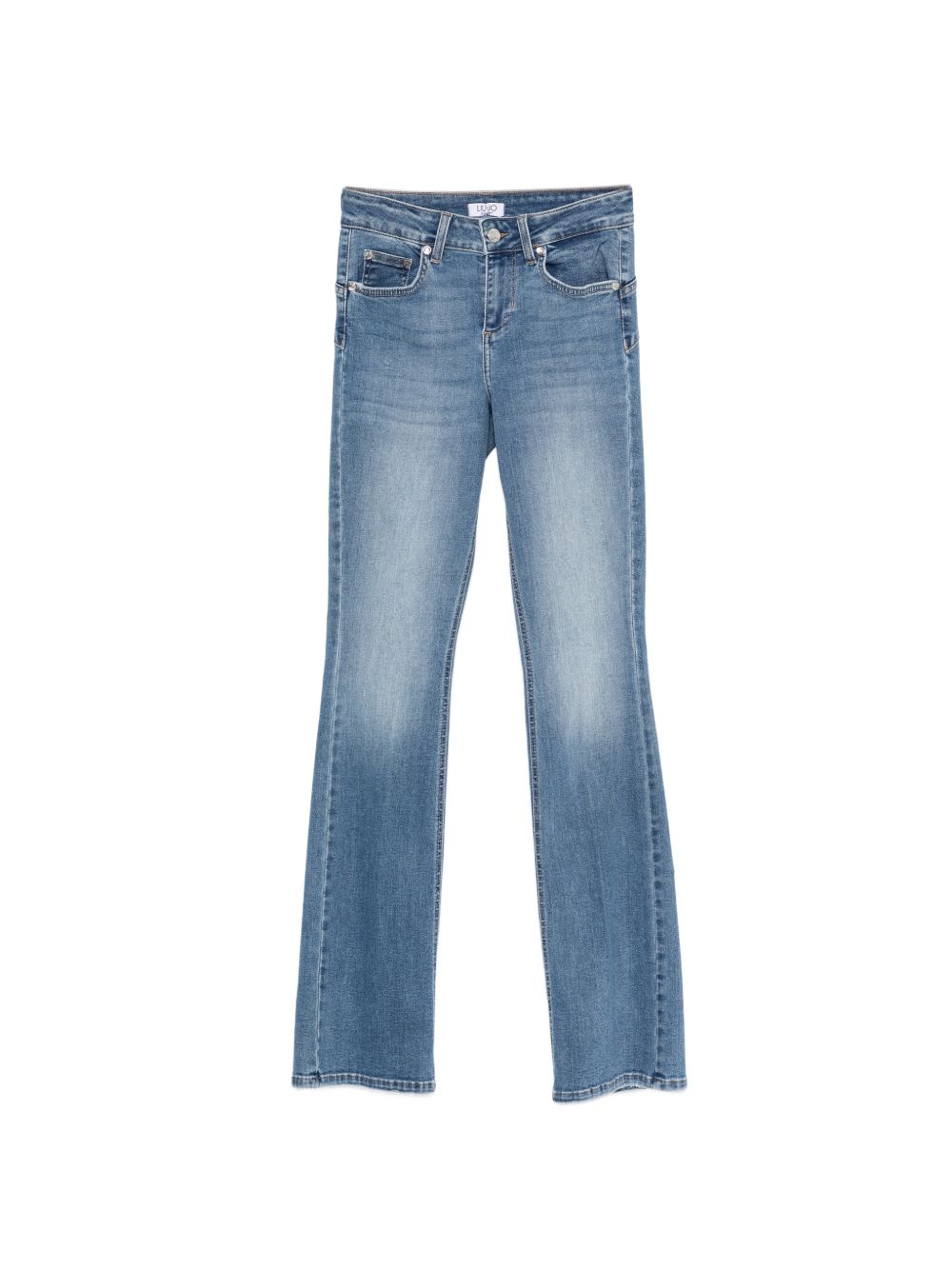 Jeans svasati con logo 