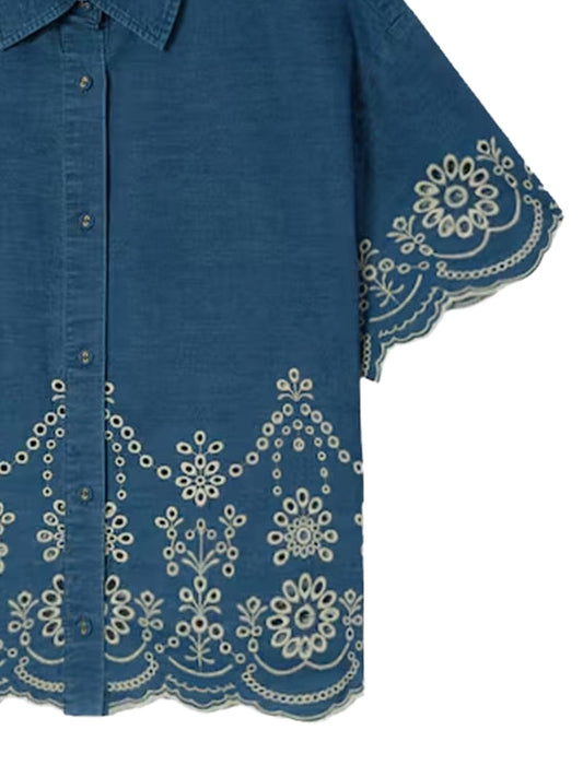 Camicia con ricamo 