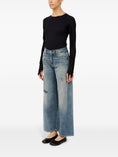 Carica l'immagine nel visualizzatore della galleria, Jeans a gamba ampia con effetto vissuto 
