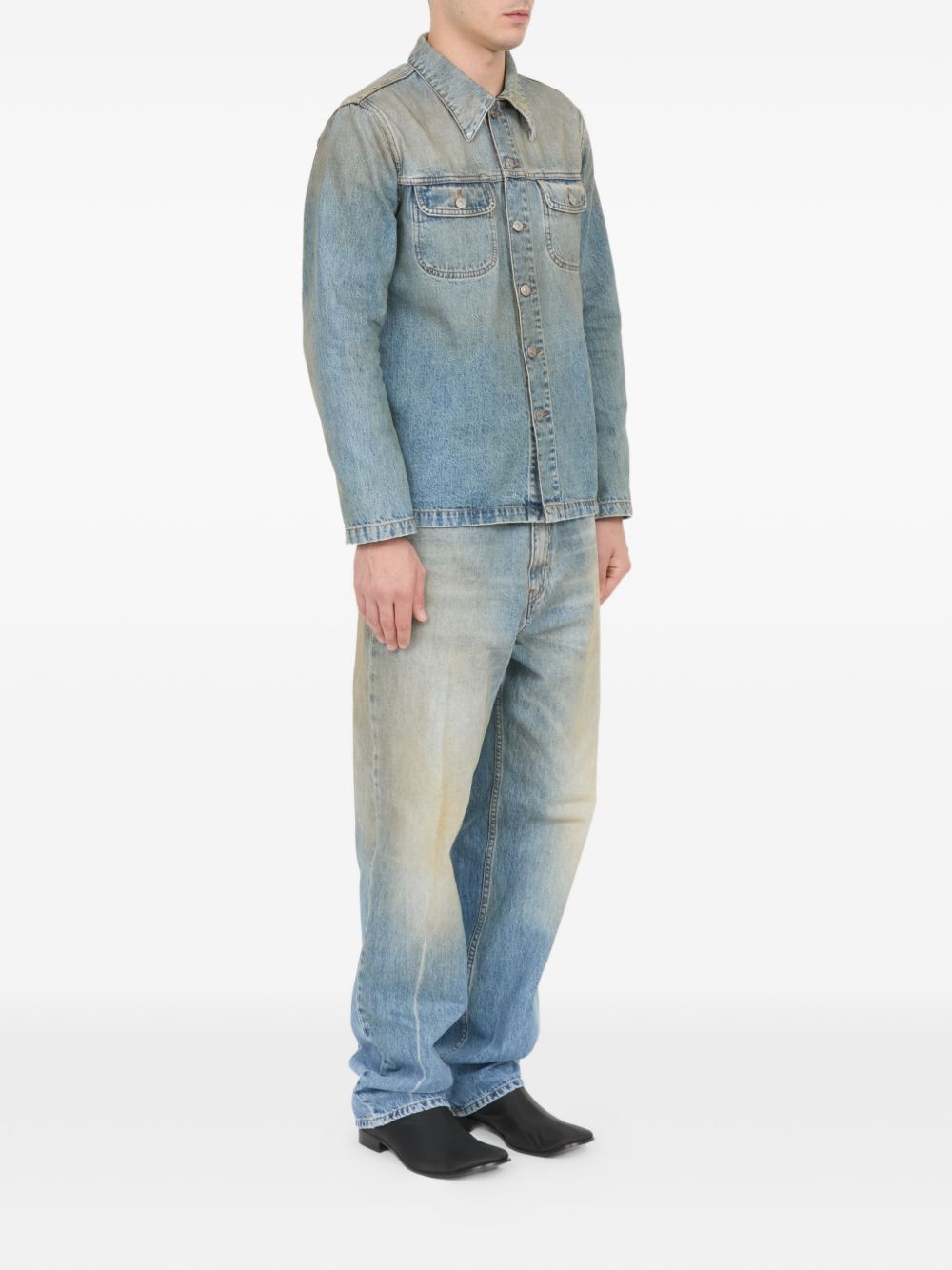 Giacca denim con tasche 