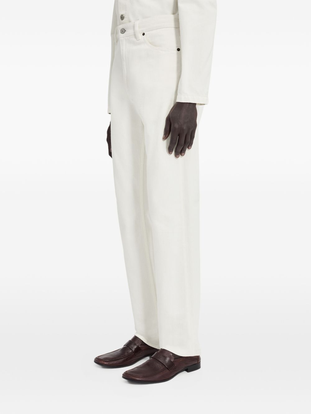 Jeans dritti in cotone 