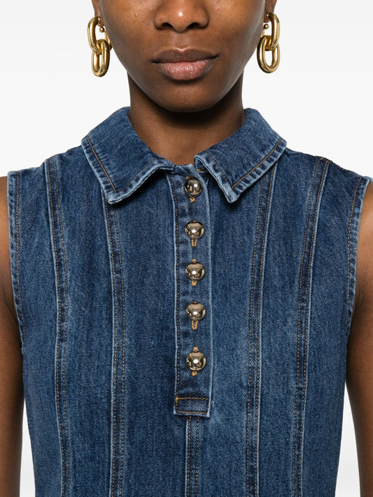 Abito corto denim 