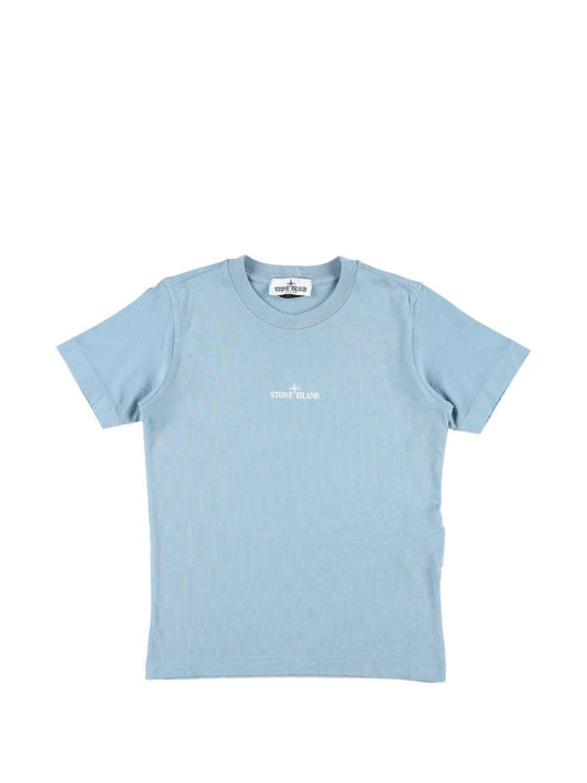 T-shirt con logo e motivo bussola 