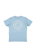 Carica l'immagine nel visualizzatore della galleria, T-shirt con logo e motivo bussola 
