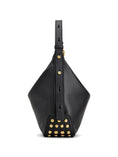 Load image into Gallery viewer, borsa tote in pelle con borchie metalliche 
