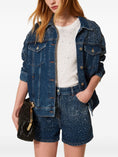 Load image into Gallery viewer, Shorts denim con strass 
