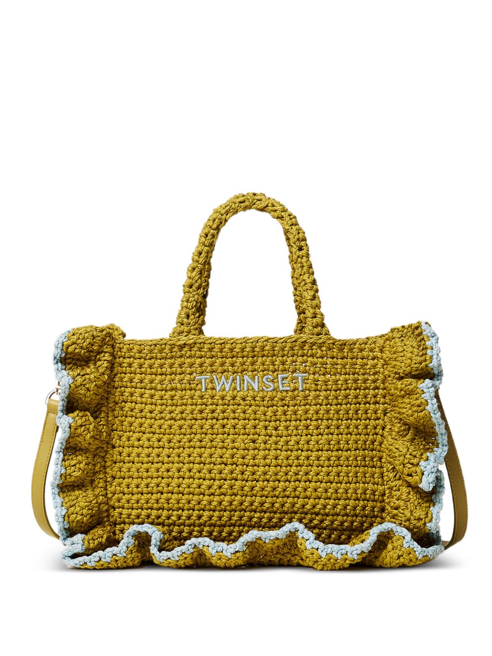Borsa tote con ruches 