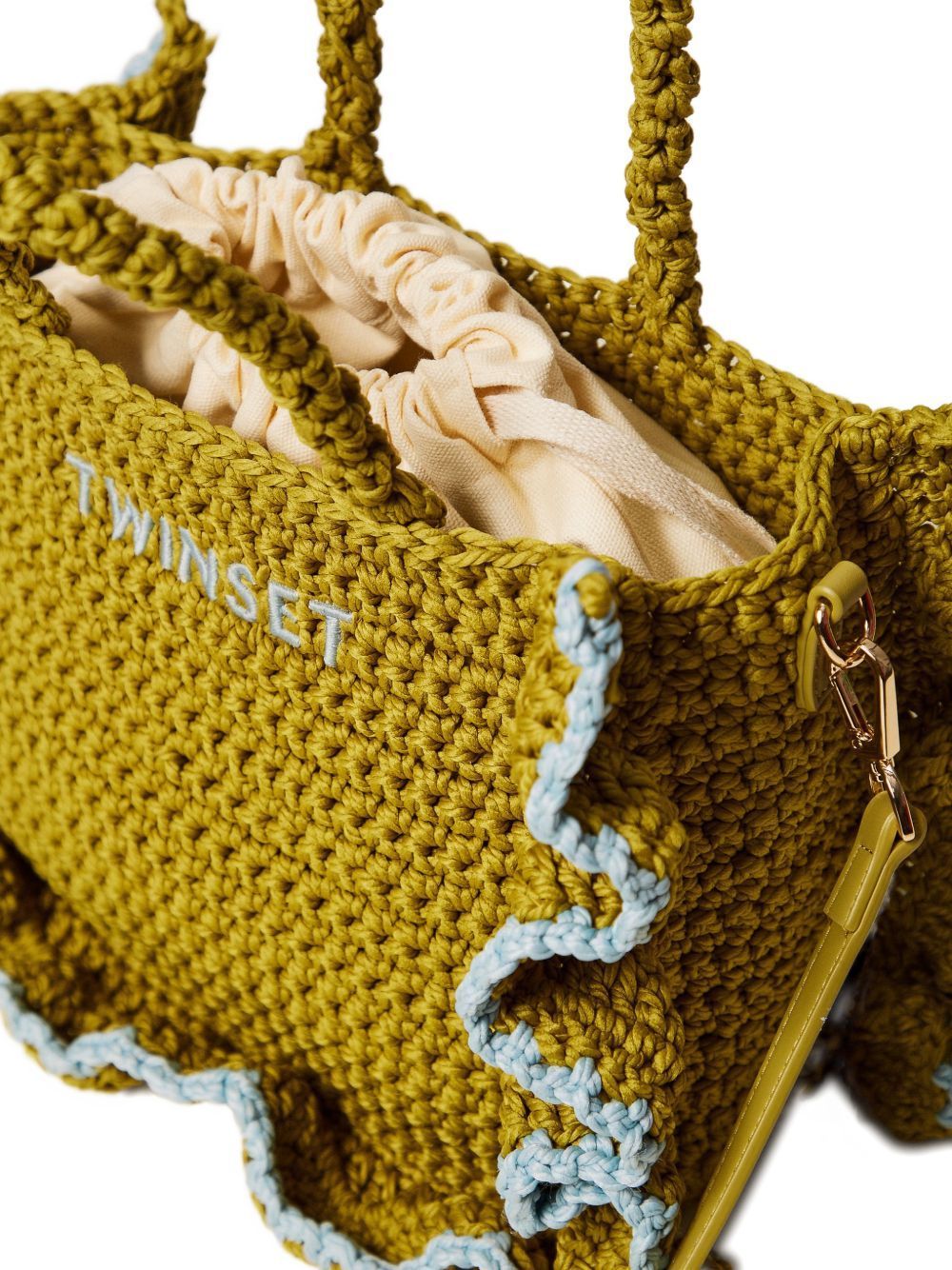 Borsa tote con ruches 