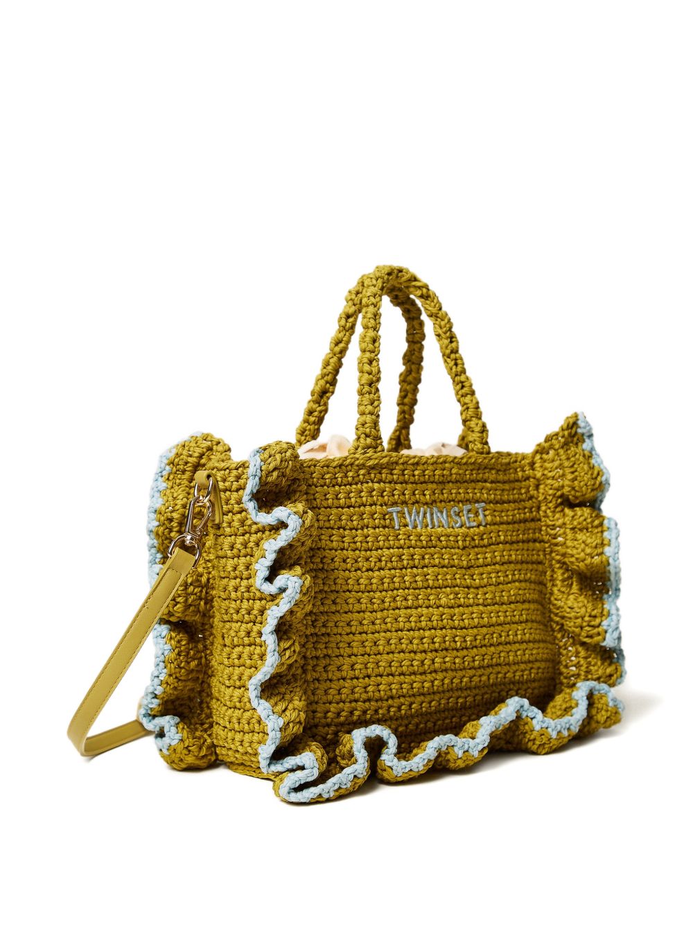 Borsa tote con ruches 
