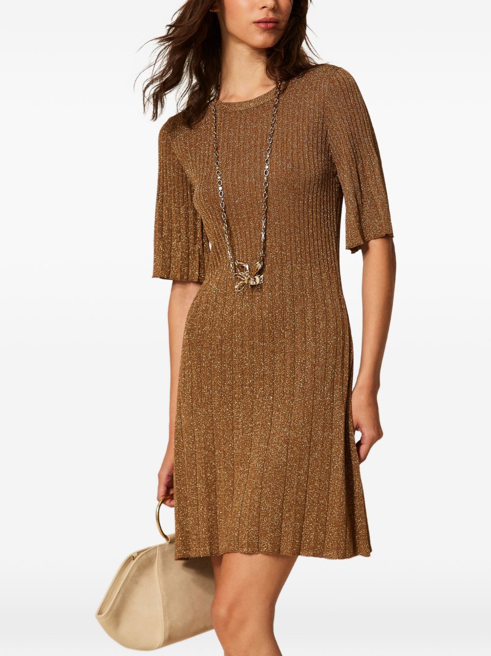 TWINSET 261TP304013361WOOD LUREX ORO