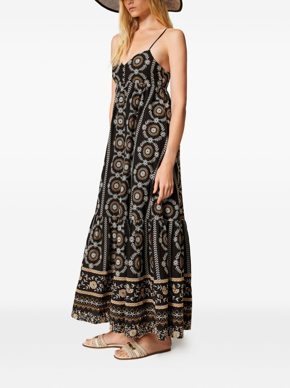 TWINSET U&B 261LB2TDD13324NERO/OFF WHITE/HAZELNUT