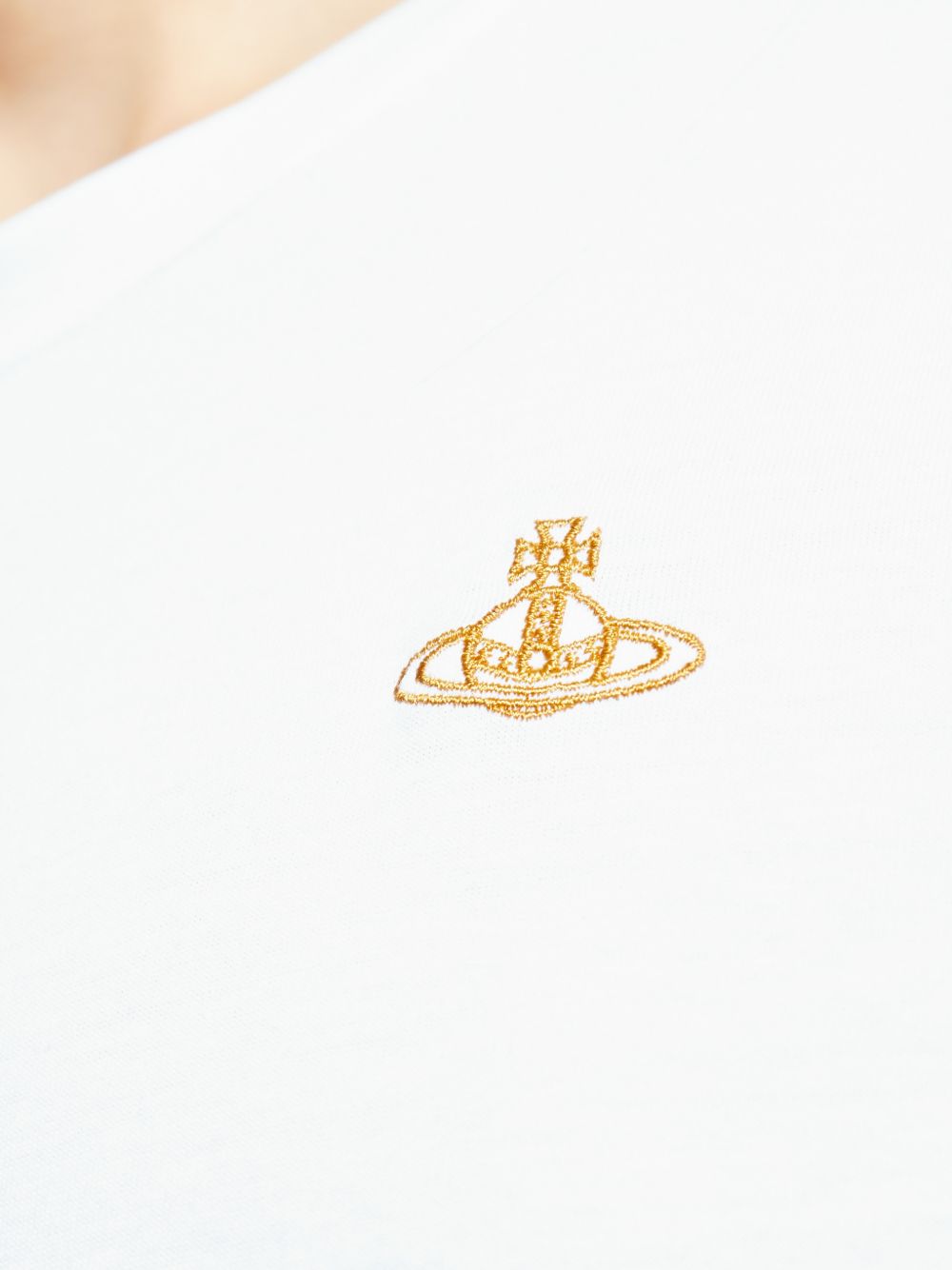 T-shirt con logo ricamato 