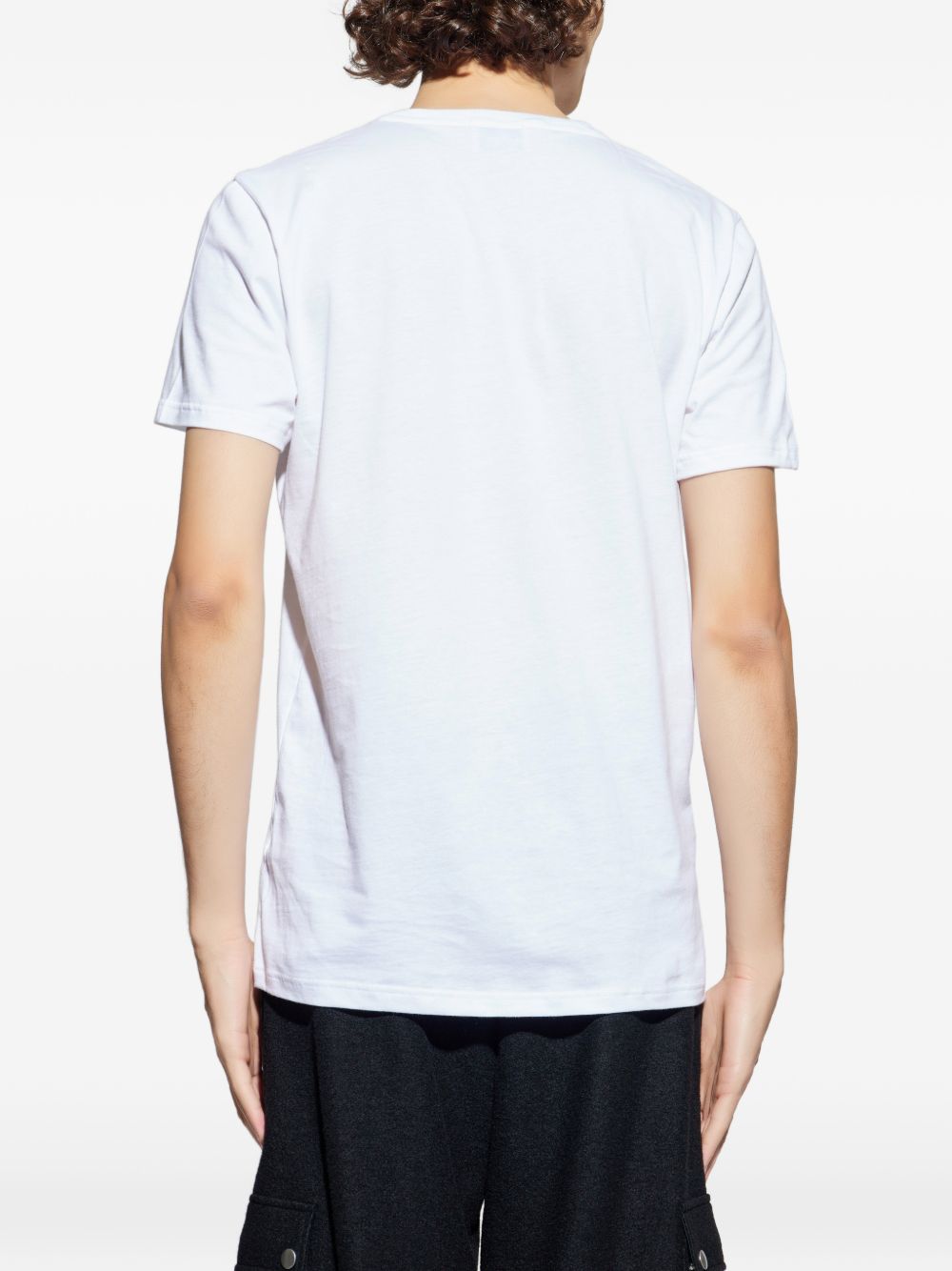 T-shirt con logo ricamato 