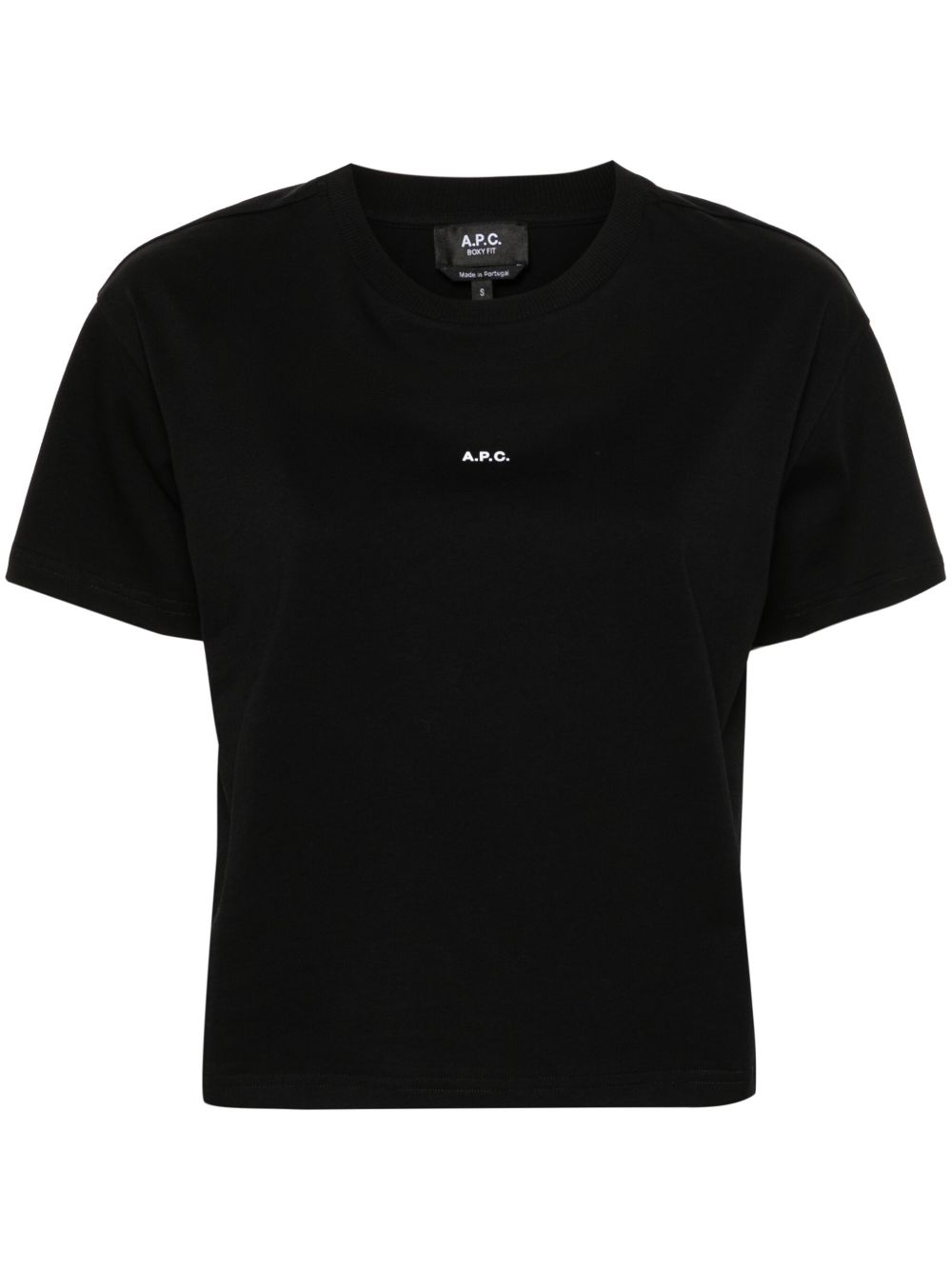 T-shirt crop con stampa 