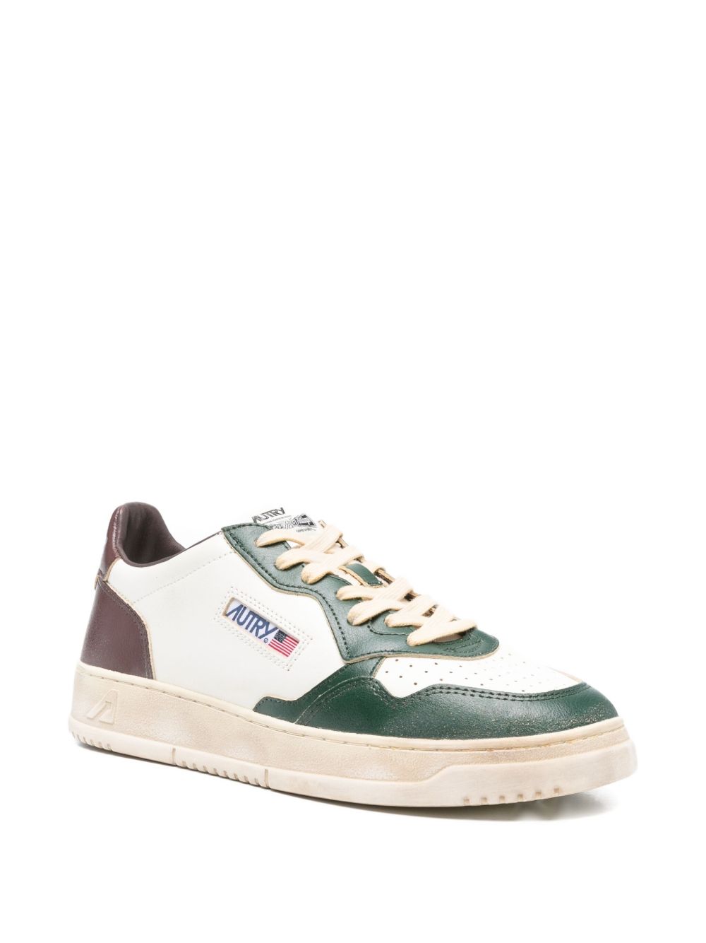 Sneakers con inserti in pelle 