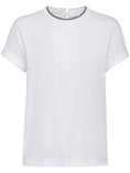 Carica l'immagine nel visualizzatore della galleria, T-shirt con orlo a contrasto 
