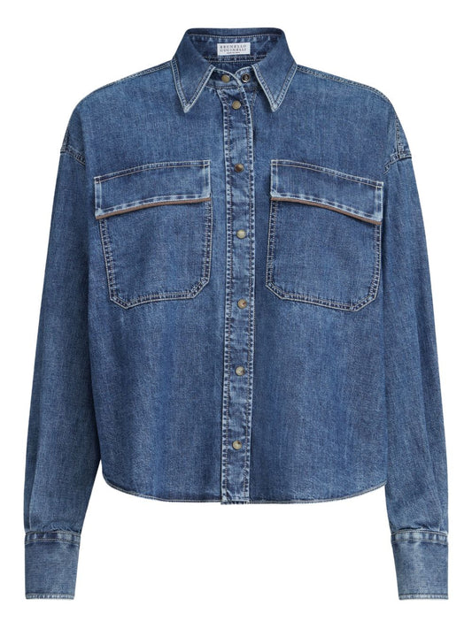 BRUNELLO CUCINELLI MH192RB526C9031BLUE VINTAGE DENIM
