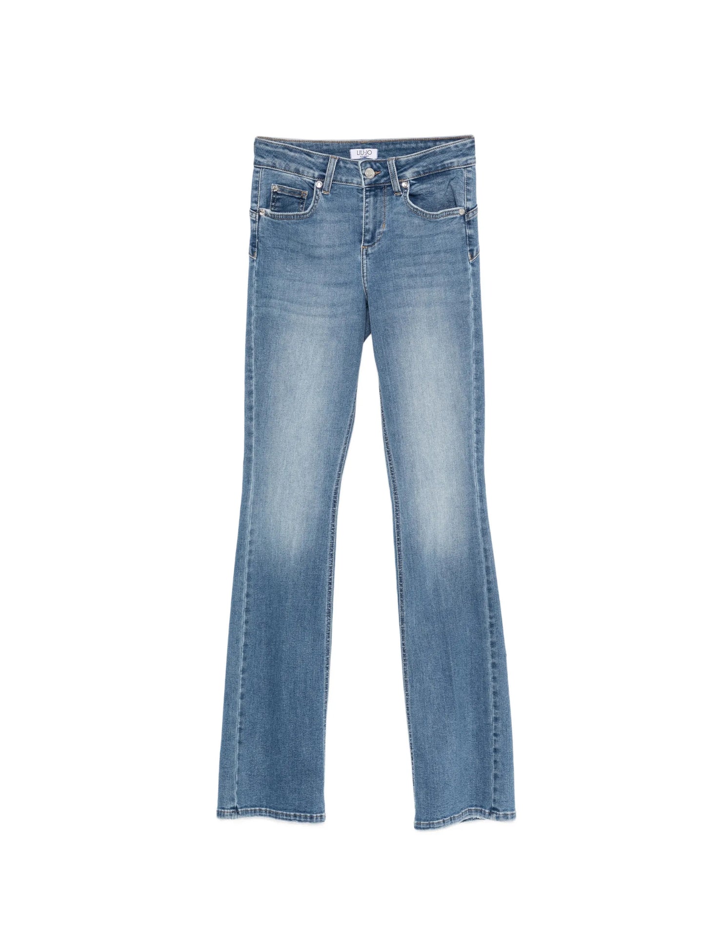 Jeans svasati con logo 