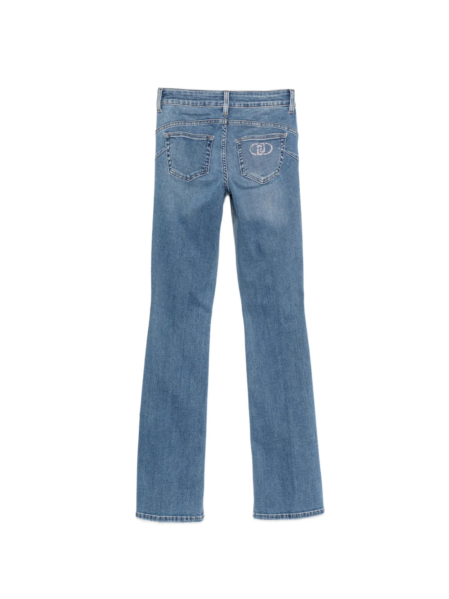 Jeans svasati con logo 