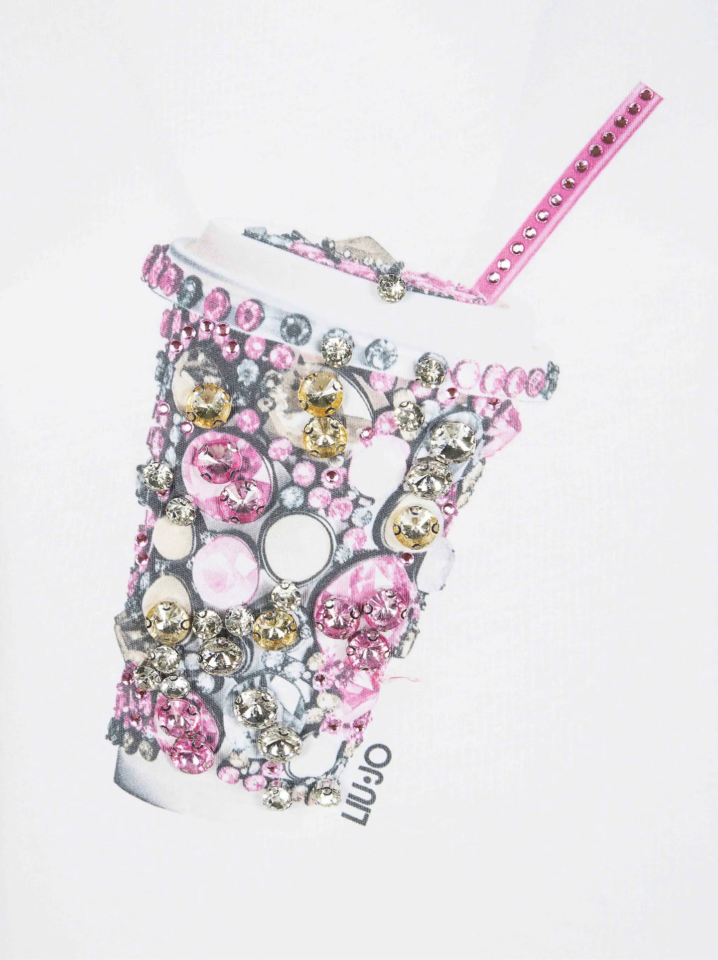 T-shirt con strass 
