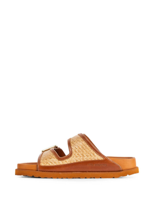 Sabot Birkenstock 1774 Naples in Rafia e Pelle 