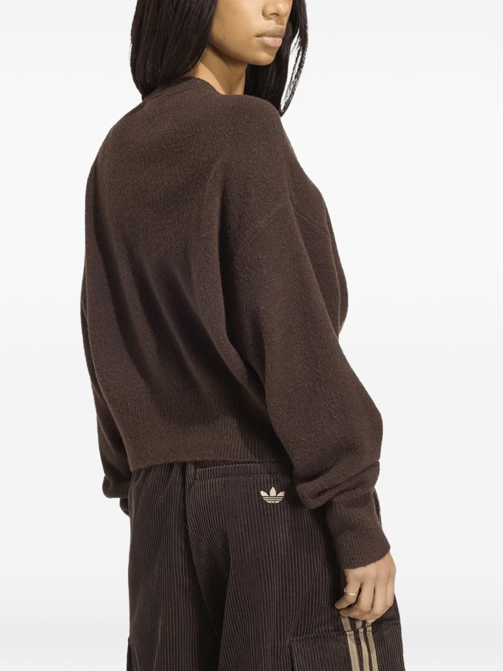 Cardigan Donna Adidas Essentials Knit Aurora Coffee 