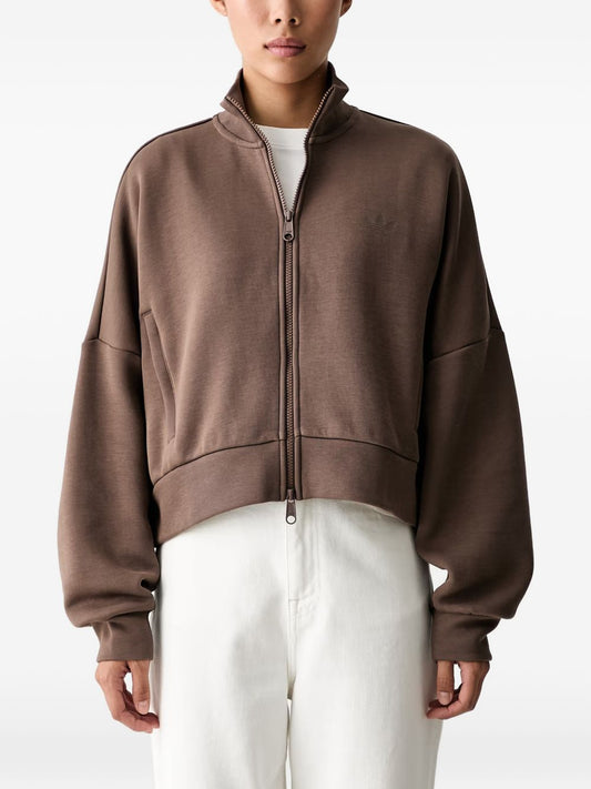 Felpa adidas Originals Spacer Track Top Donna Marrone 