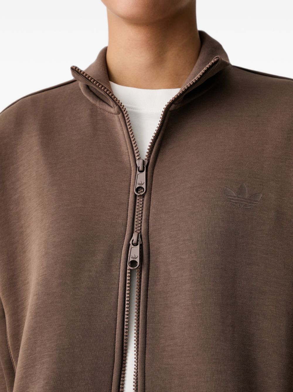 Felpa adidas Originals Spacer Track Top Donna Marrone 