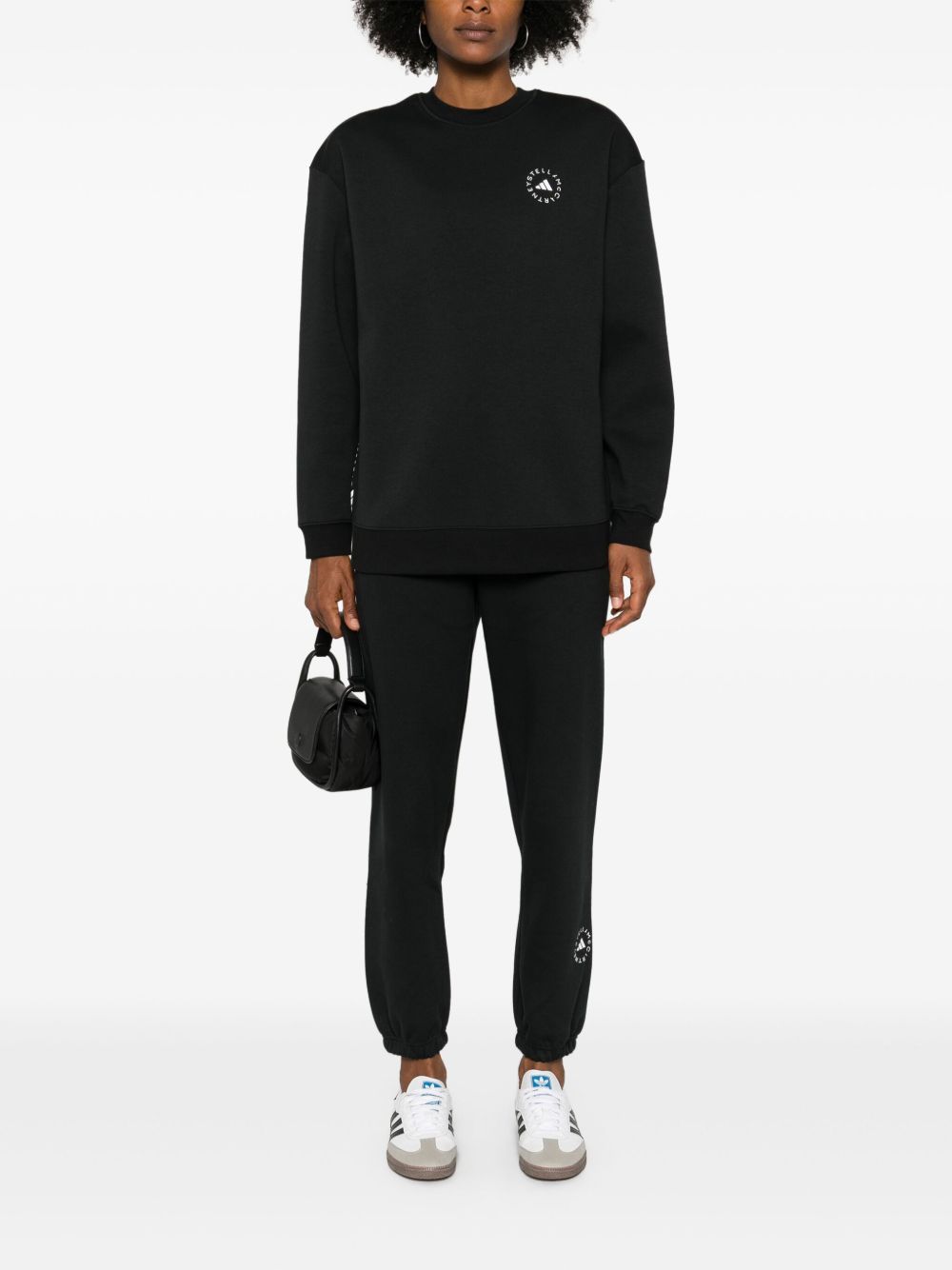 Pantaloni Sportivi Ampi Adidas by Stella McCartney Neri 