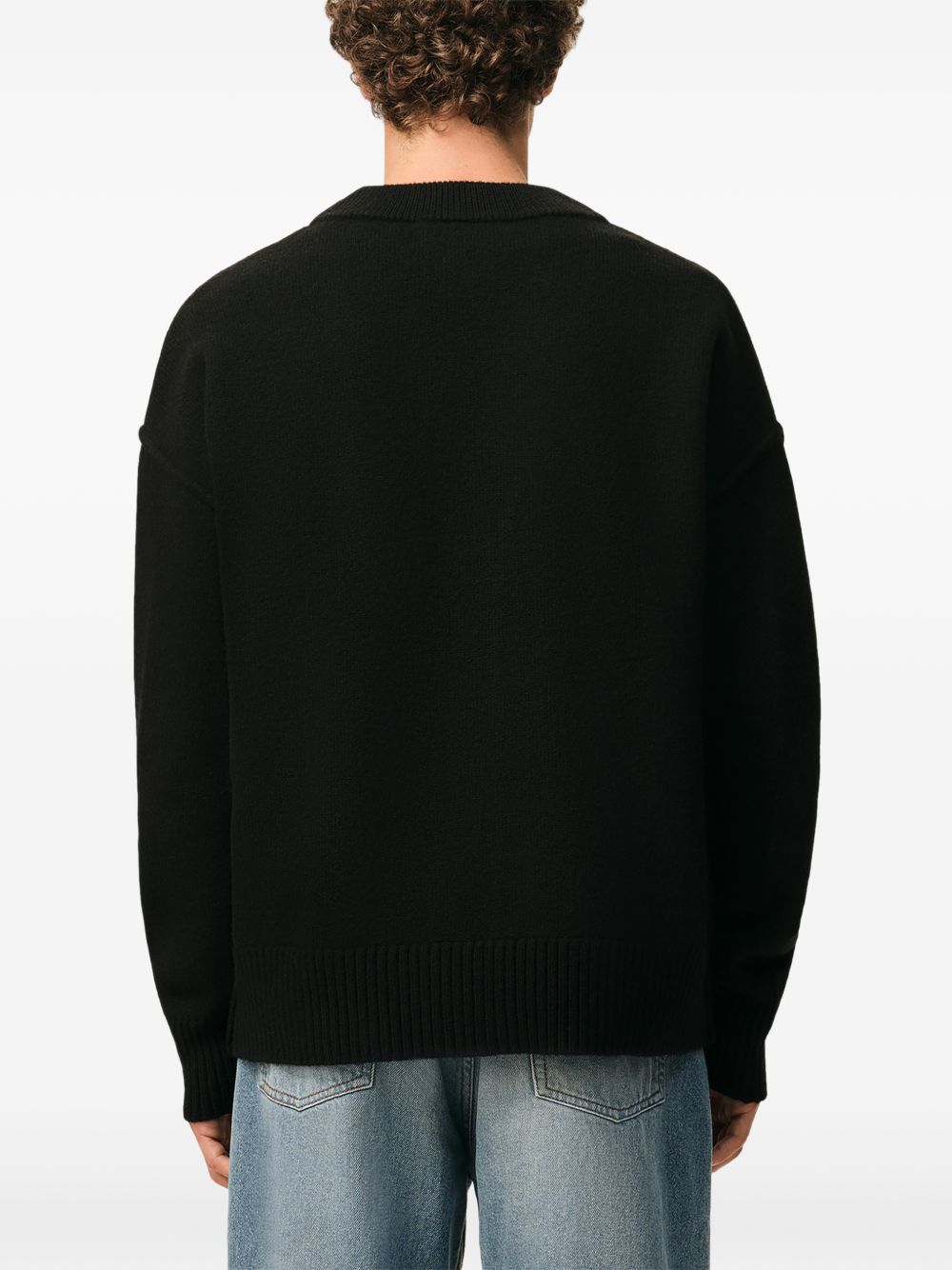 Cardigan Ami Paris Ami de Coeur Nero 