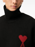 Carica l'immagine nel visualizzatore della galleria, Maglione Collo a Imbuto Ami Paris Ami de Coeur Nero 
