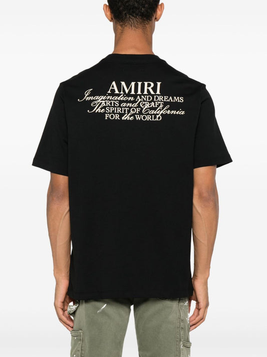 T-Shirt Amiri con Logo Nera 