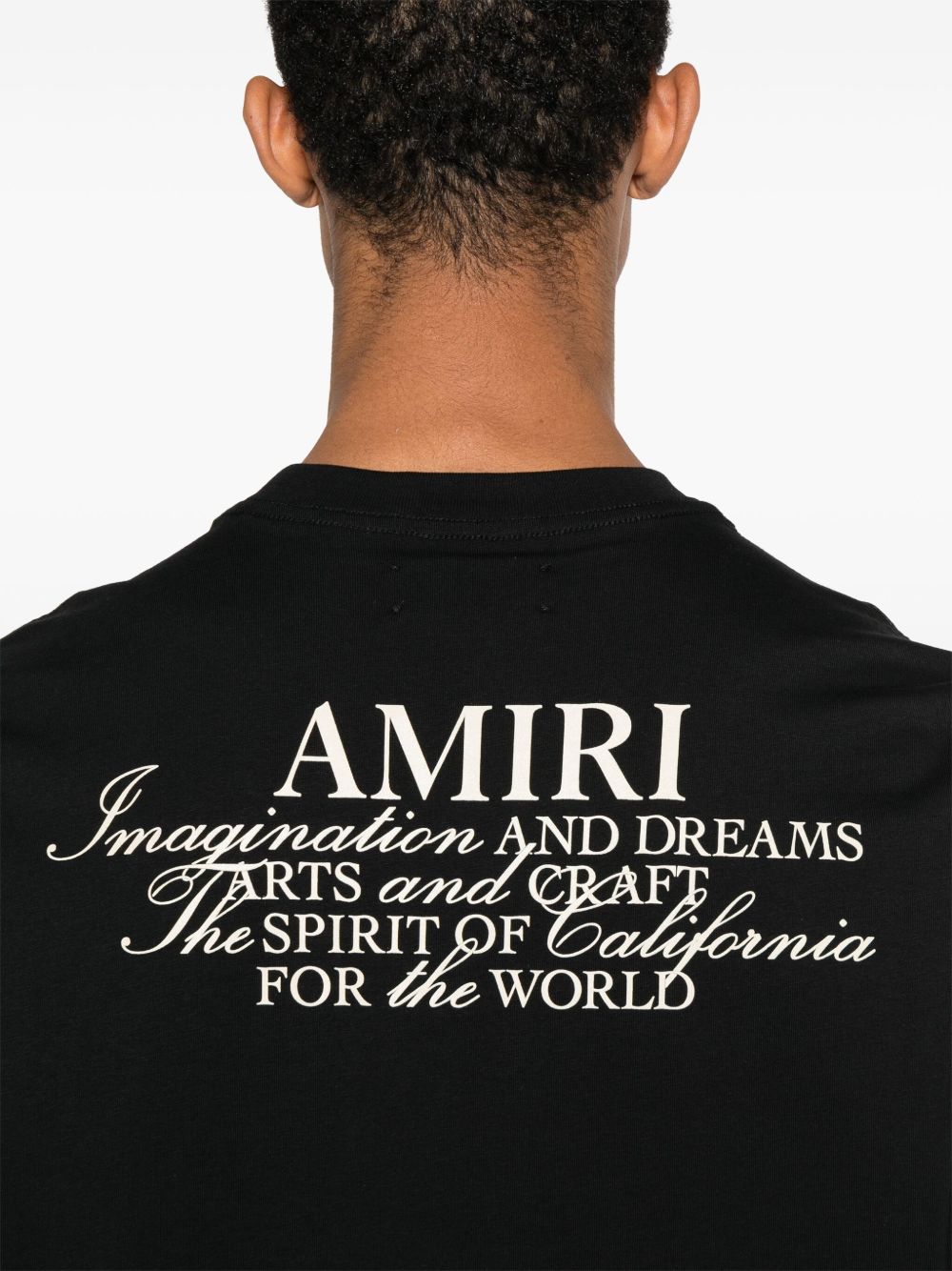 T-Shirt Amiri con Logo Nera 