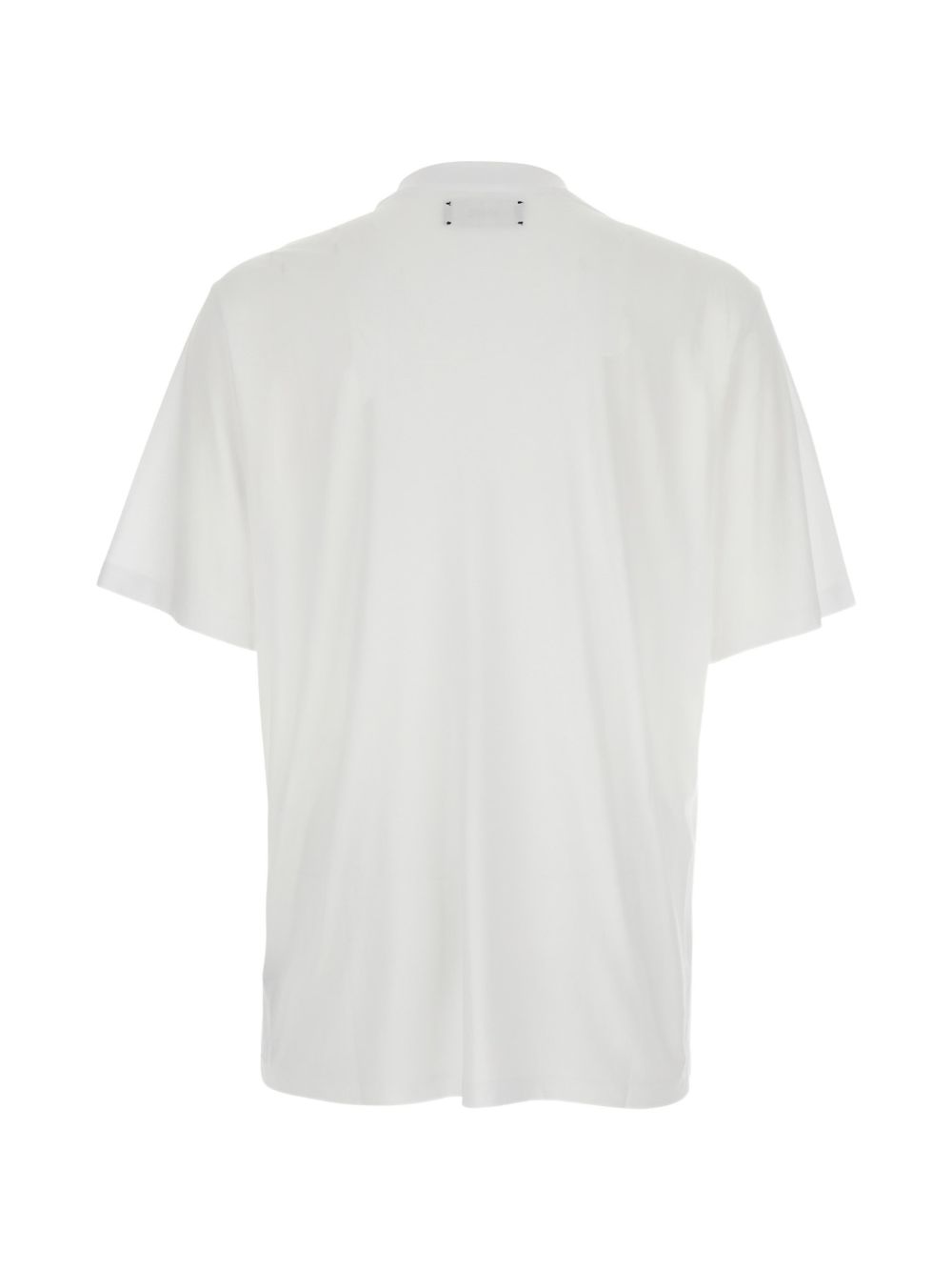T-Shirt Amiri con Logo sul Collo Bianca 