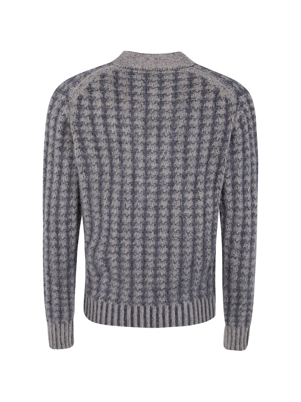 Maglia Aspesi Uomo in Lana a Nido d'Ape Grigio Beige 