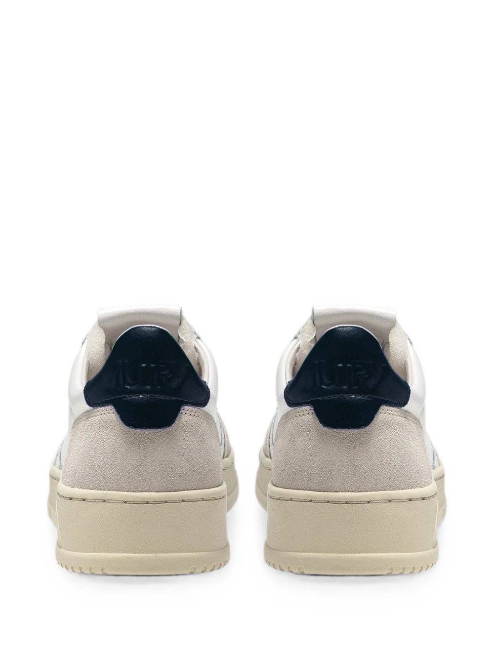 AULMLS28LEAT/SUEDE WHT/BLUE AUTRY